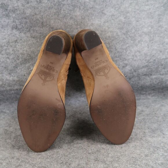 Crown Vintage Shoes Womens 9 Bootie Block Heel Fashion Western Leather Classic - Picture 12 of 16
